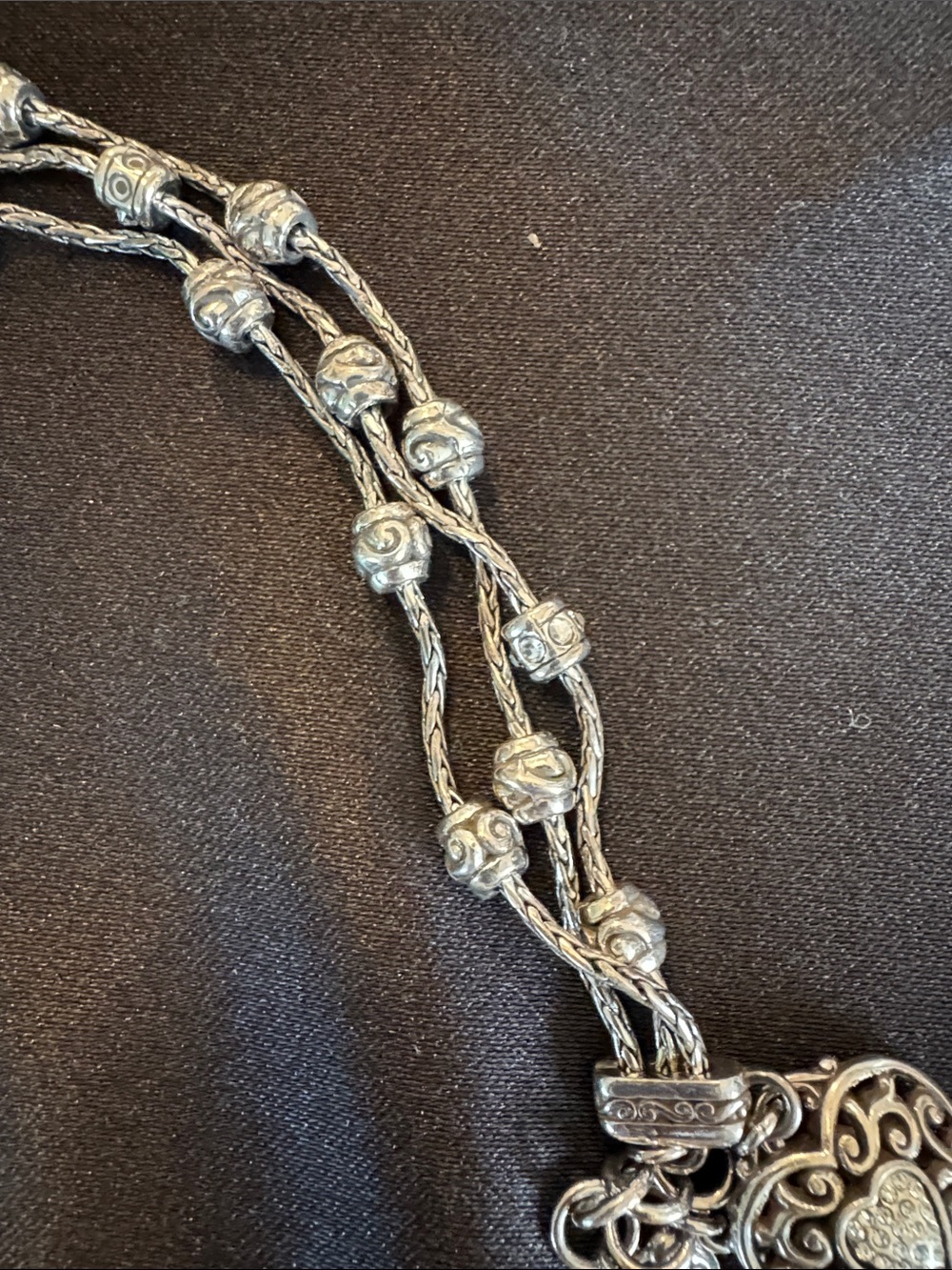 Brighton Silver Bracelet with Heart Charm - Picture 5 of 6